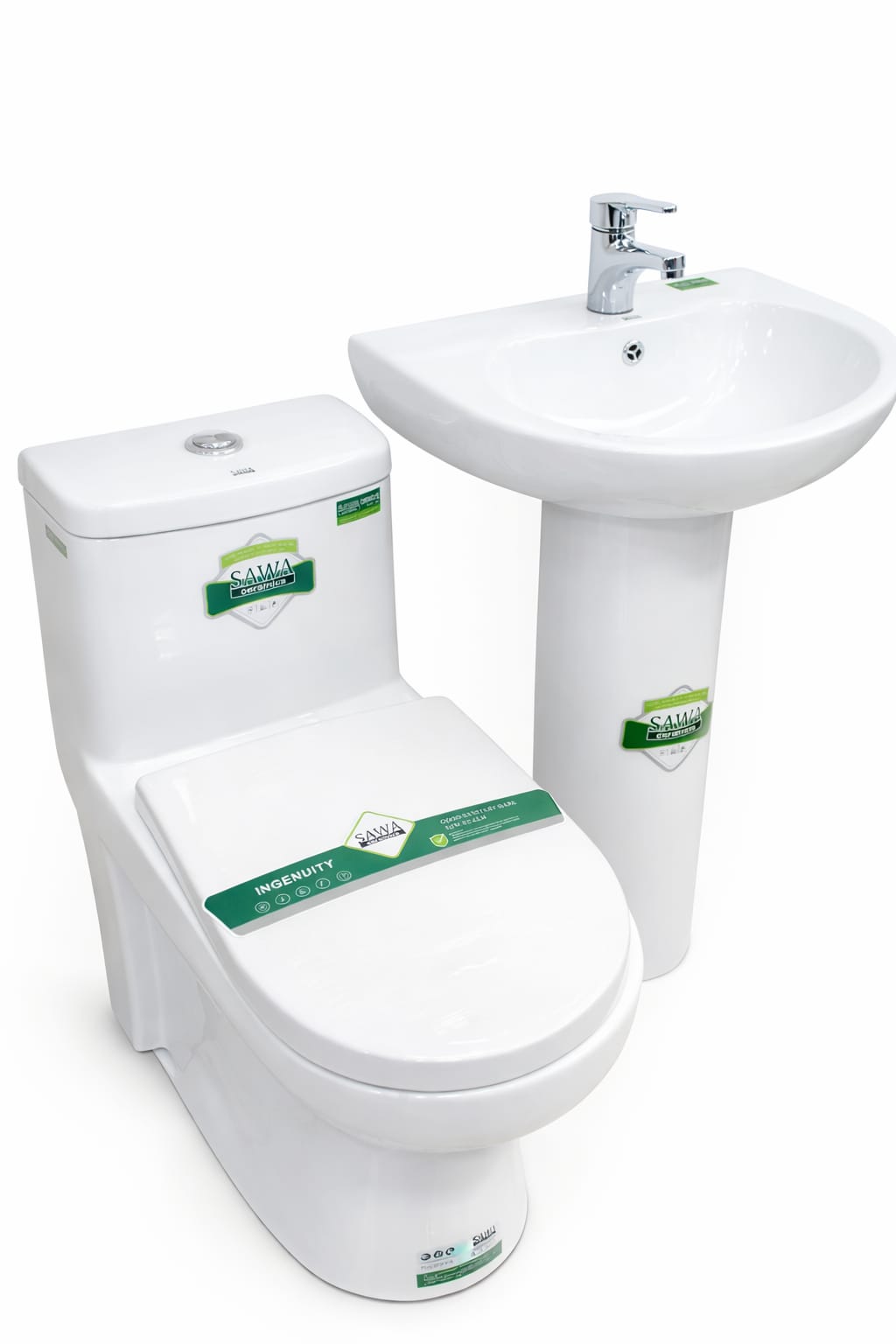 Modern white one piece ceramic toilet bowl for modern bathrooms in Kenya